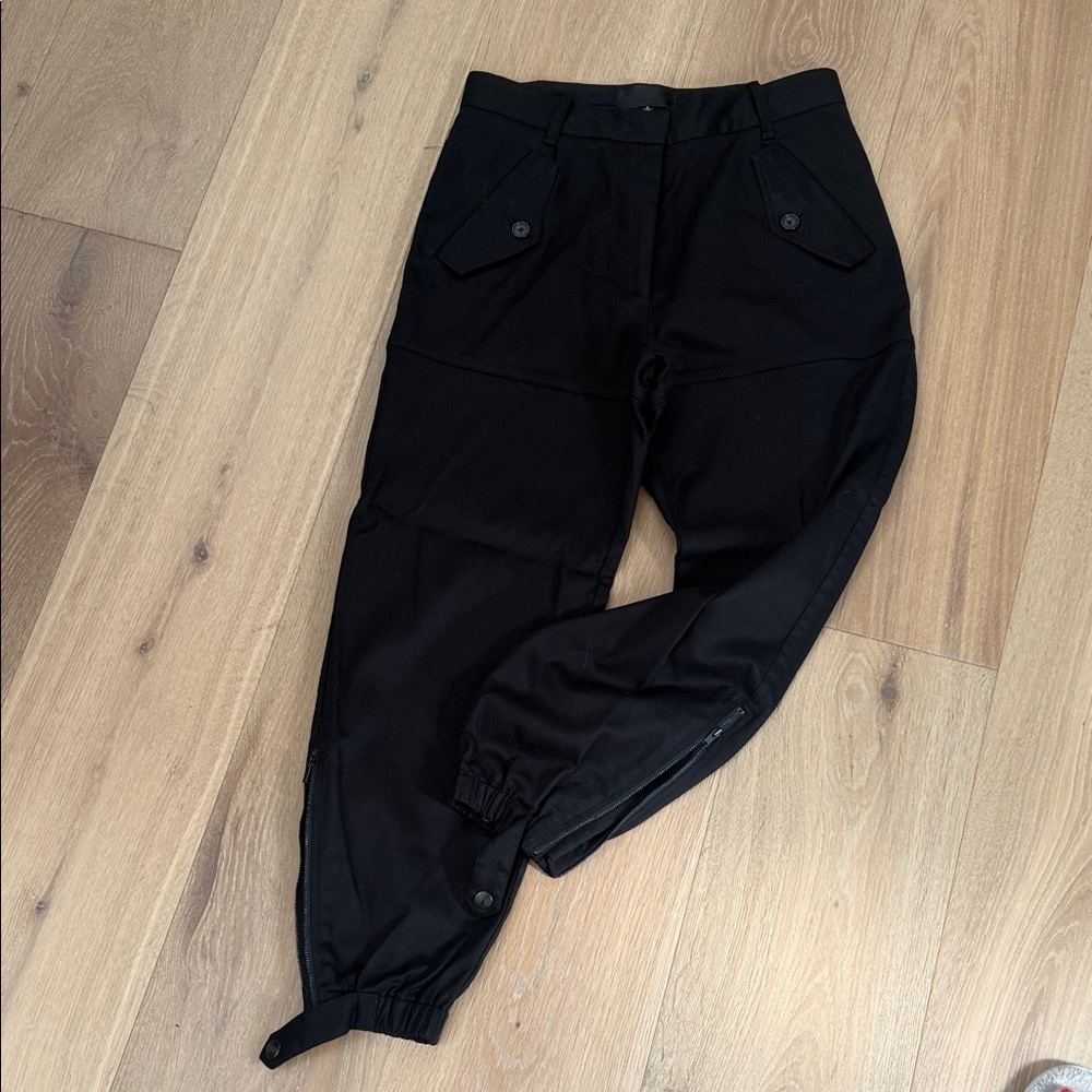 Nili Lotan Black Jogger/slack Pants